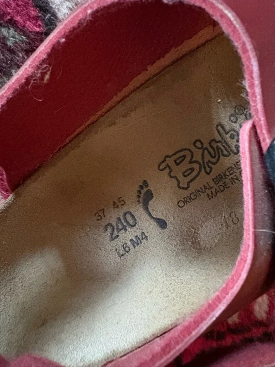 Birkenstock Women's Red Double-Strap Sandals with ankle strap - Picture 2 of 2